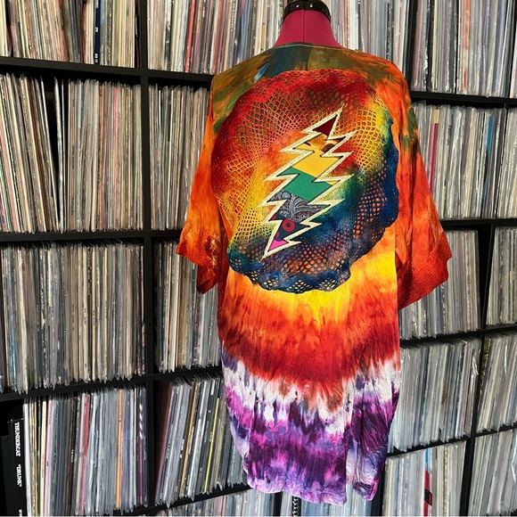 Vintage silk ice dyed mandala patchwork bolt grateful company dead sphere 🌈♻️🪩 - Picture 9 of 16